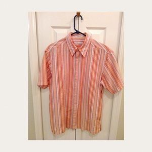 Geoffrey Beene Short Sleeve Button Down Size M